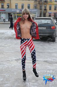 Tiny Tits Flashing Russian Teen