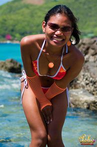 Exotic College Girl In Bathing Suit